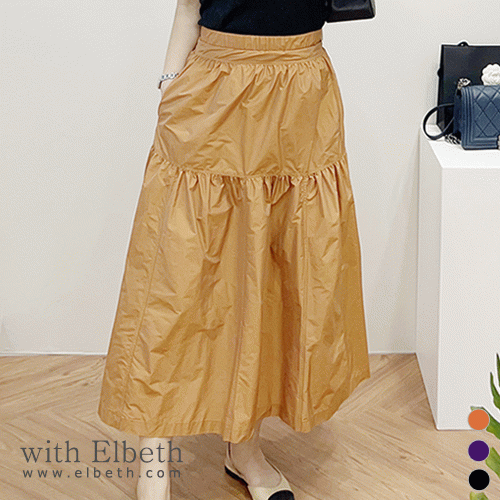[마감세일]Luxe 셔링 skirt (83,000-&gt;15,000)