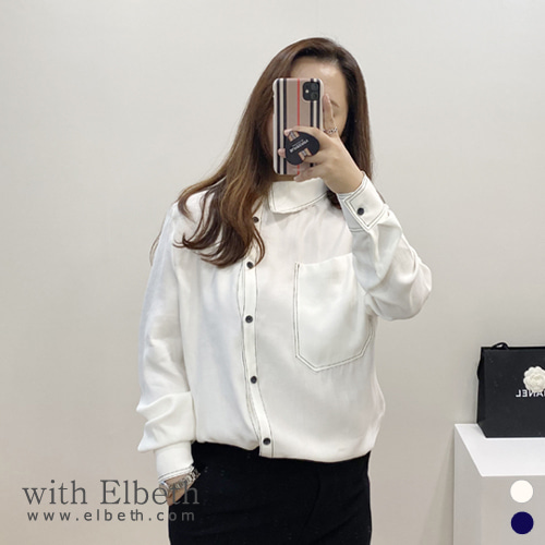 [마감세일]Luxe 언발 스티치 blouse_(65,000-&gt;35,000)